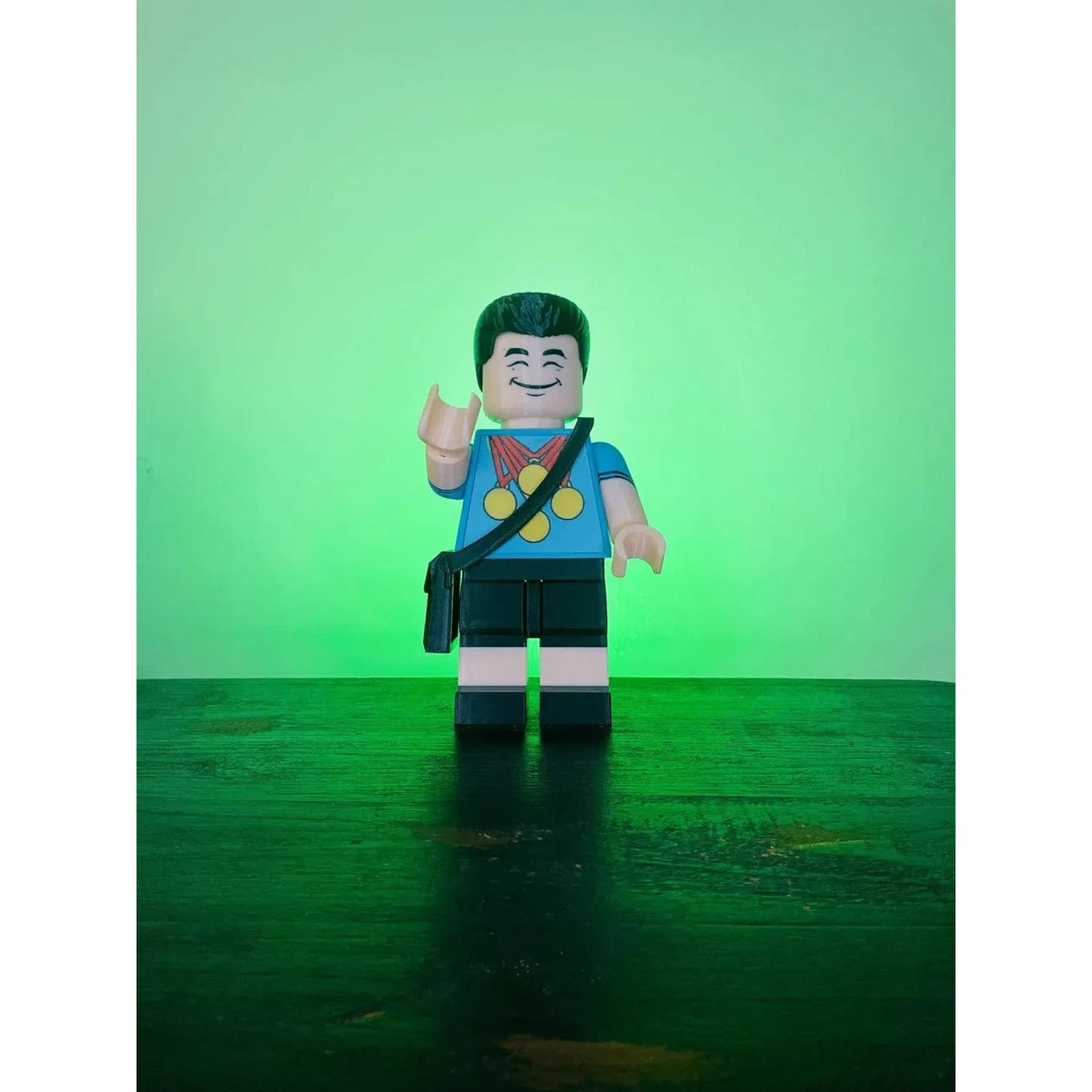 Overachiever Brick Figure 8 inches tall 3D Printed Lego Inspired