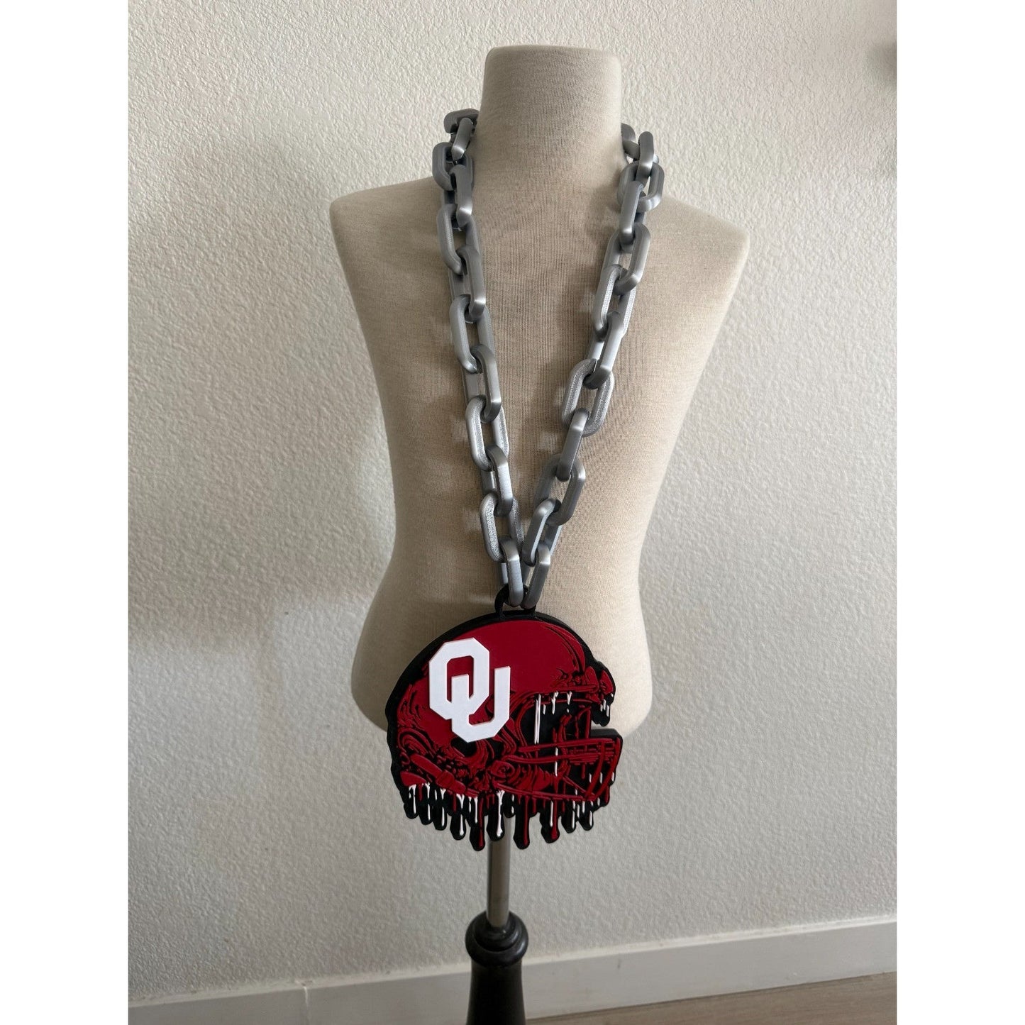 Oklahoma Sooner Helmet Drip Hype Chain