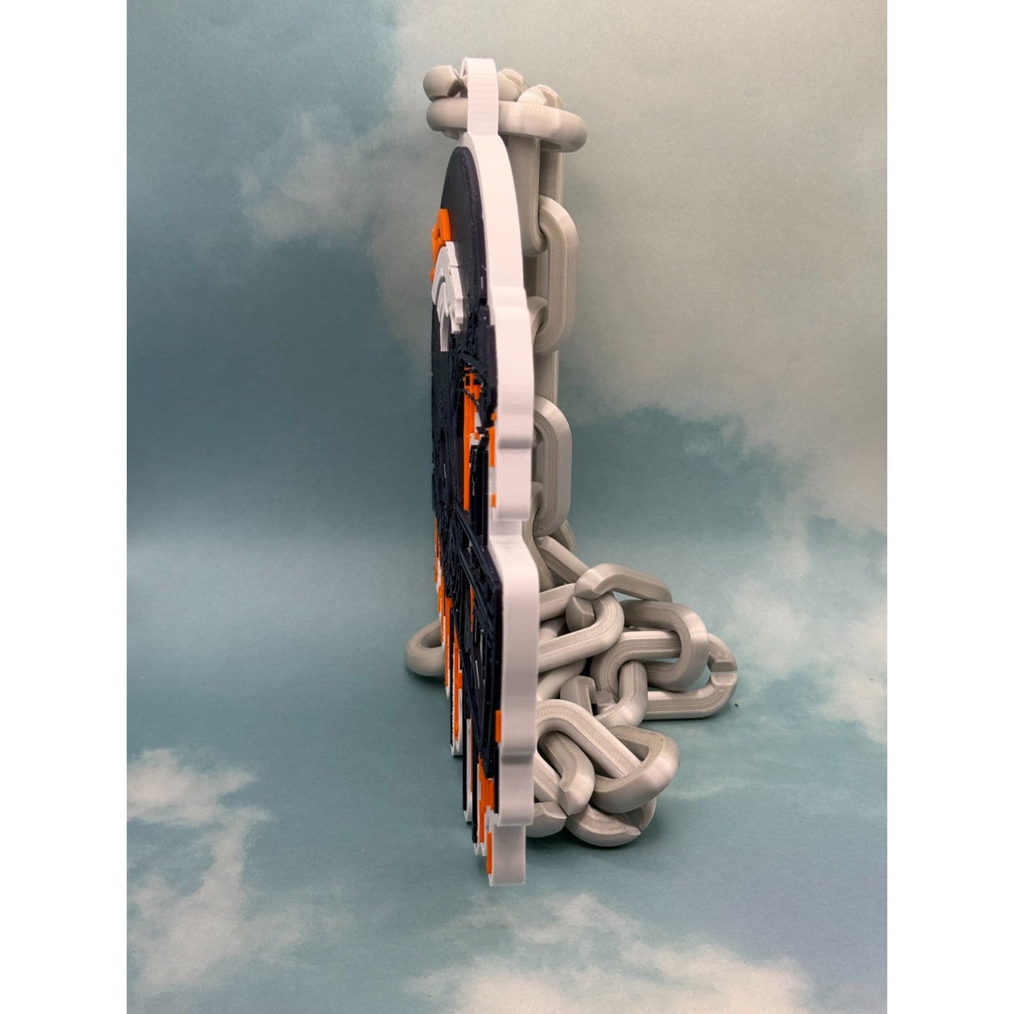 Denver Broncos Helmet Drip Oversized Fan Hype Chain, Broncos Country, Lets ride.