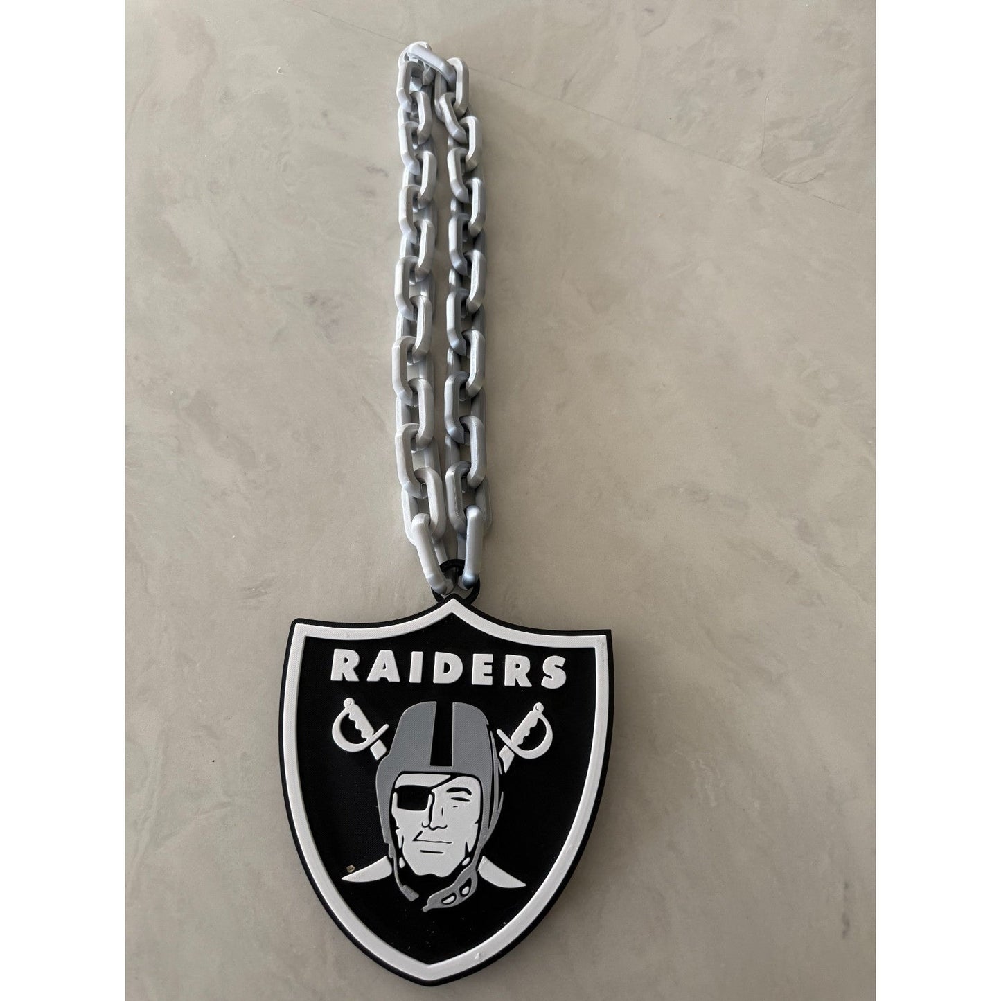 Las Vegas Raiders Oversized Chain Necklace "Raider Nation"