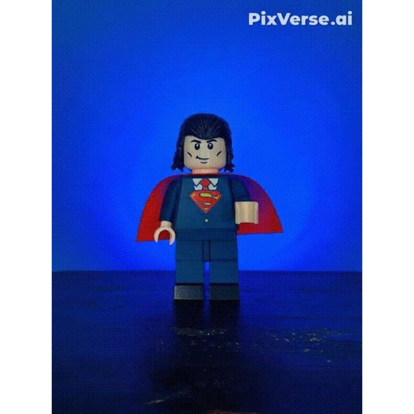 Superdad Brick Figure 8 inches tall 3D Printed Lego Inspired