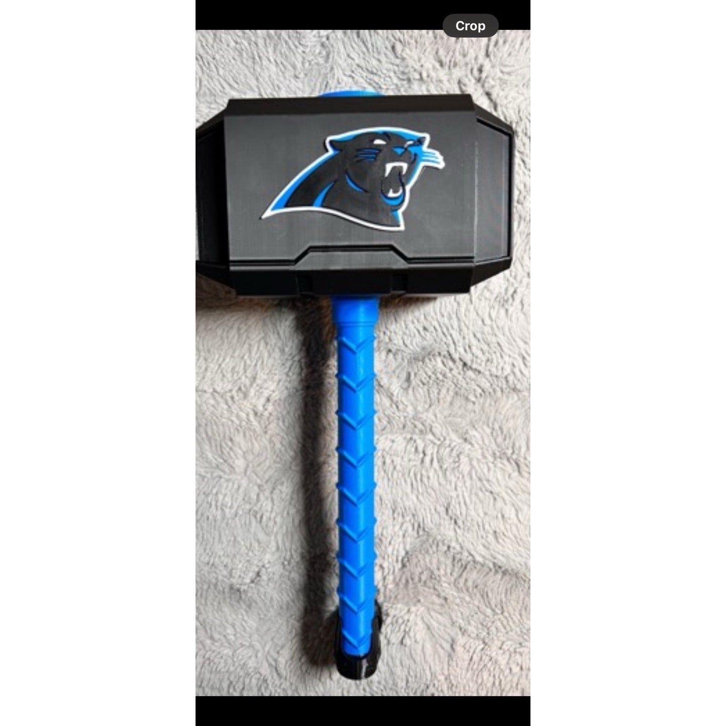 Carolina Panthers 3-D printed Thor hammer