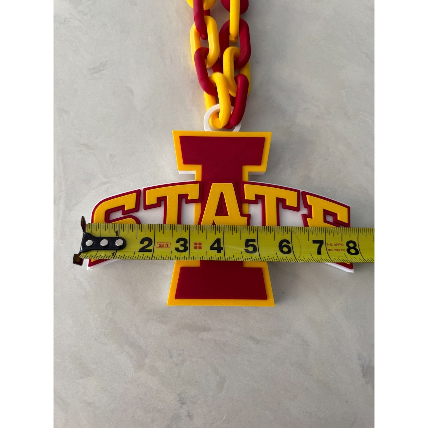 Iowa State Cyclones Oversized Logo Necklace & Fan Chain
