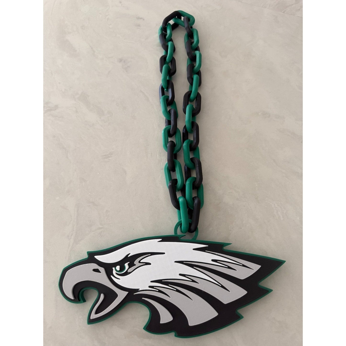 Philadelphia Eagles Oversized Fan Necklace, Pendant