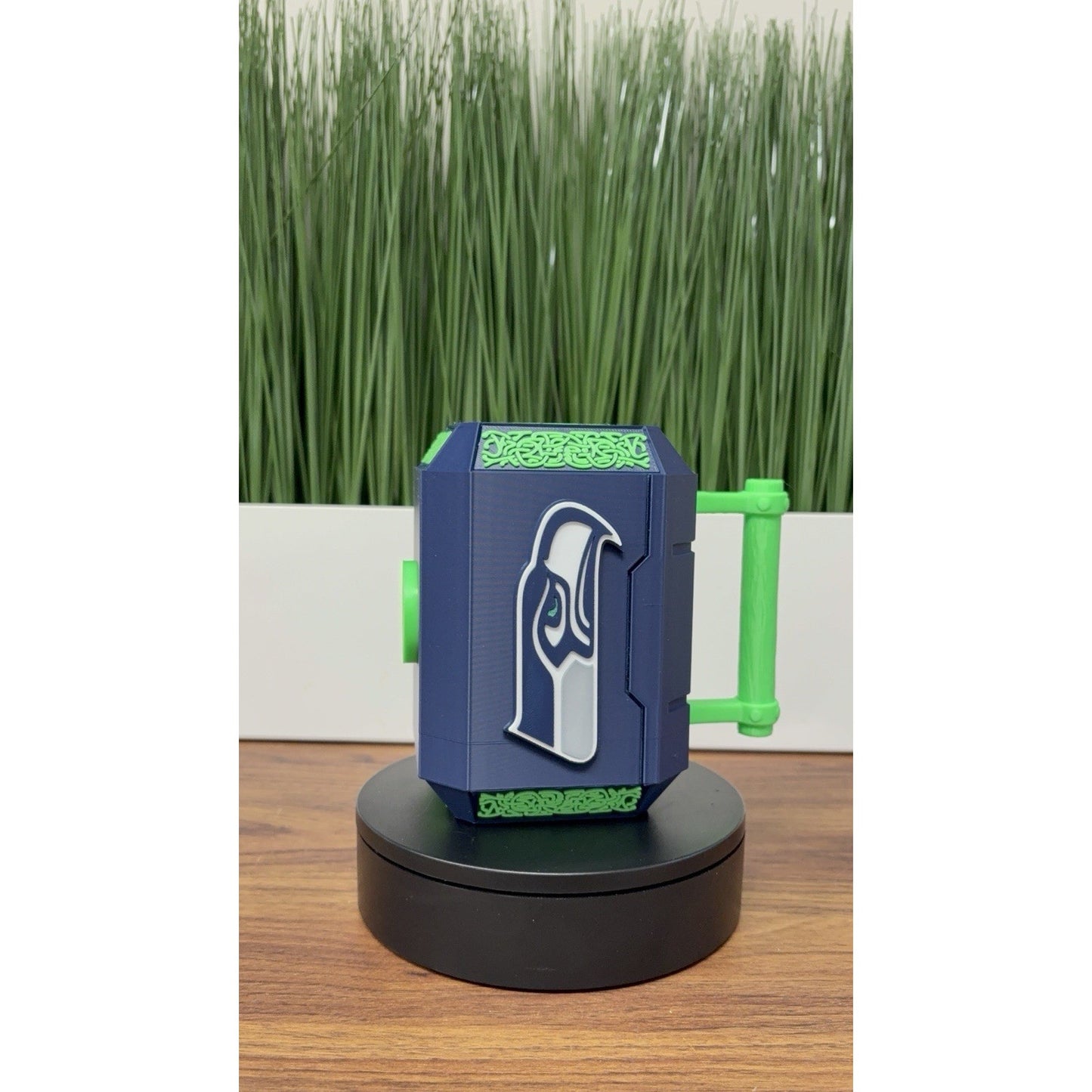 3D Printed Seattle Seahawks Can Holder Koozie - Fits 12oz Cans