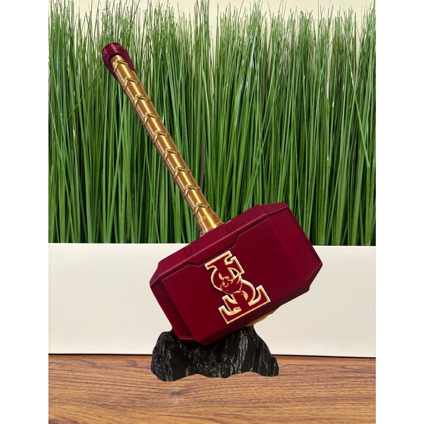Texas State bobcats 3-D printed Thor hammer