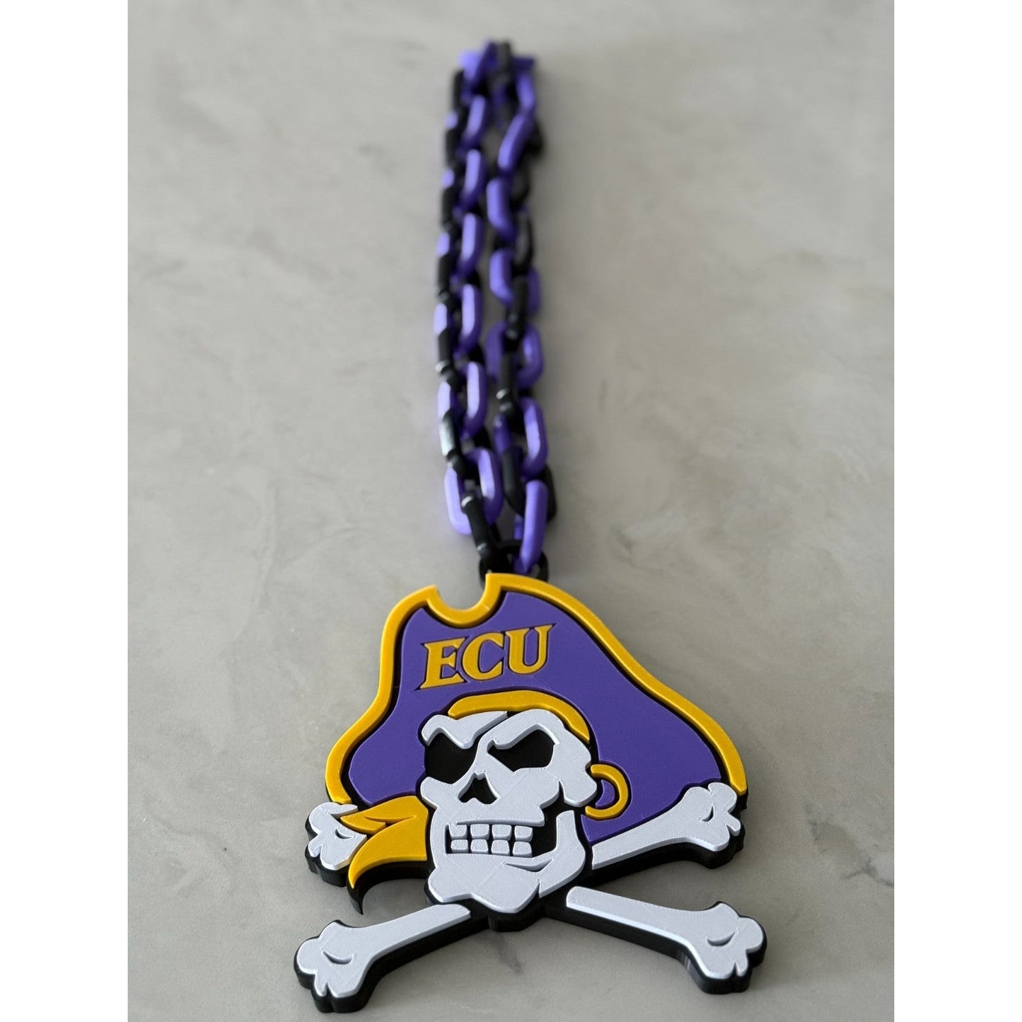 East Carolina Pirates Necklace Log Fan Necklace WE ARE THE PIRATES OF E.C.U.!