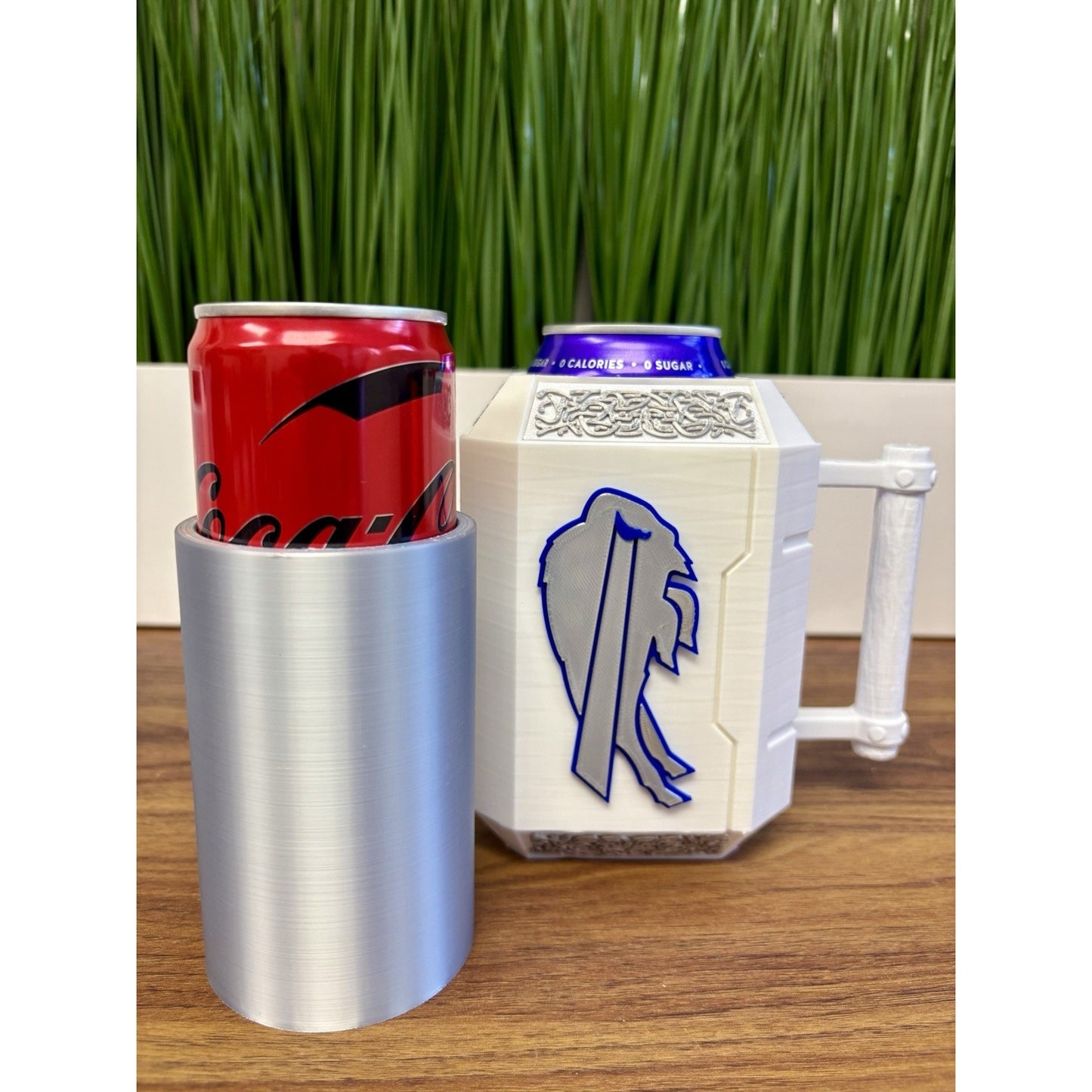 3D Printed Buffalo Bills Can Holder Koozie - Fits 12oz Cans