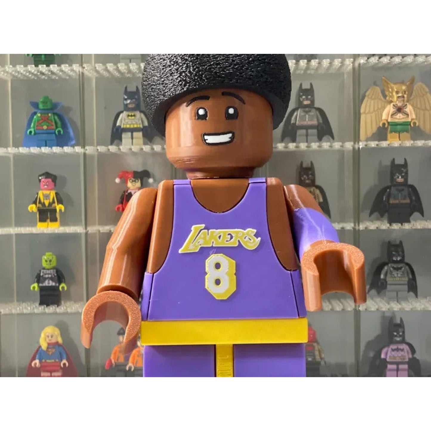 Kobe Bryant Brick Figure 8 inches tall 3D Printed Lego Inspired