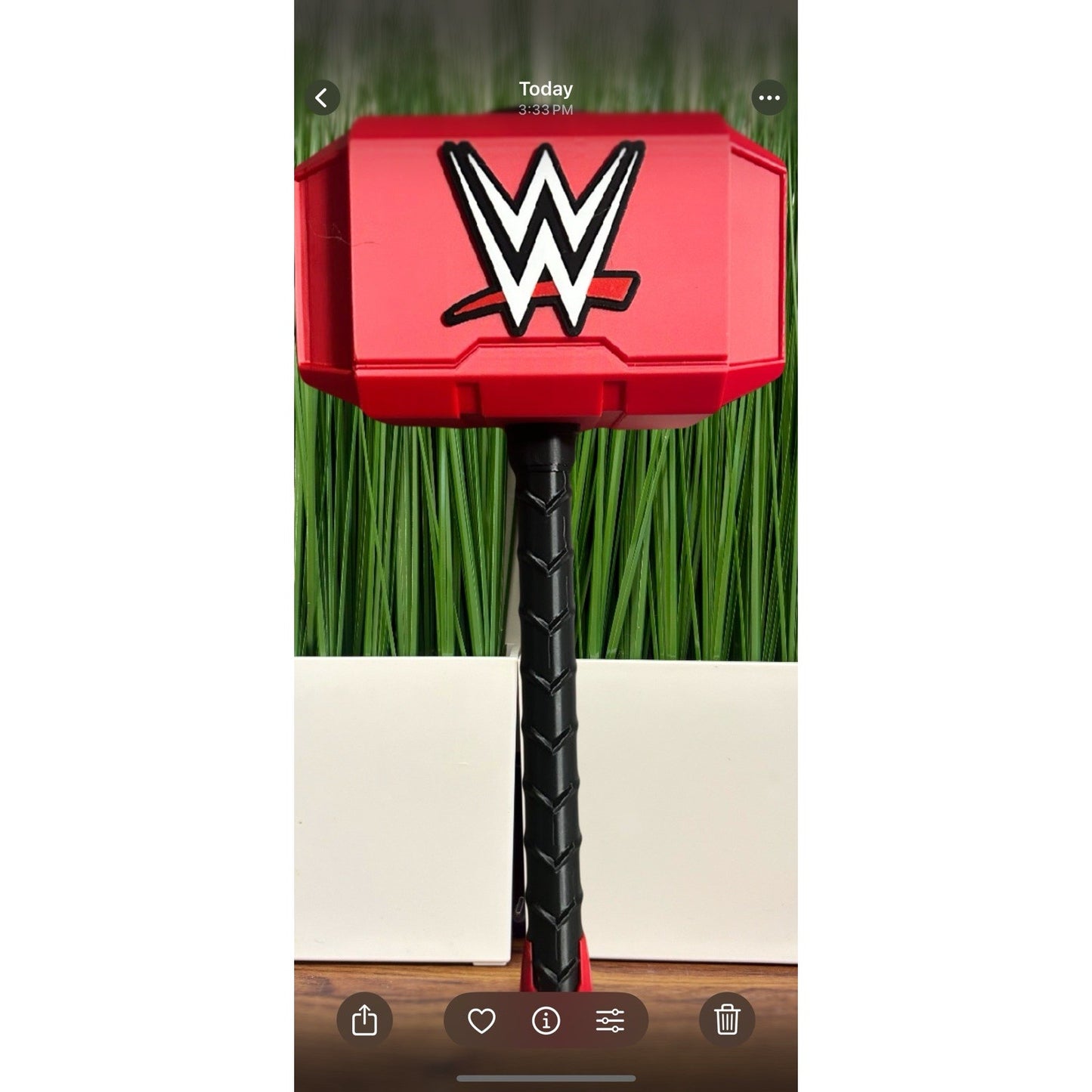 WWE 3D printed Thor Hammer
