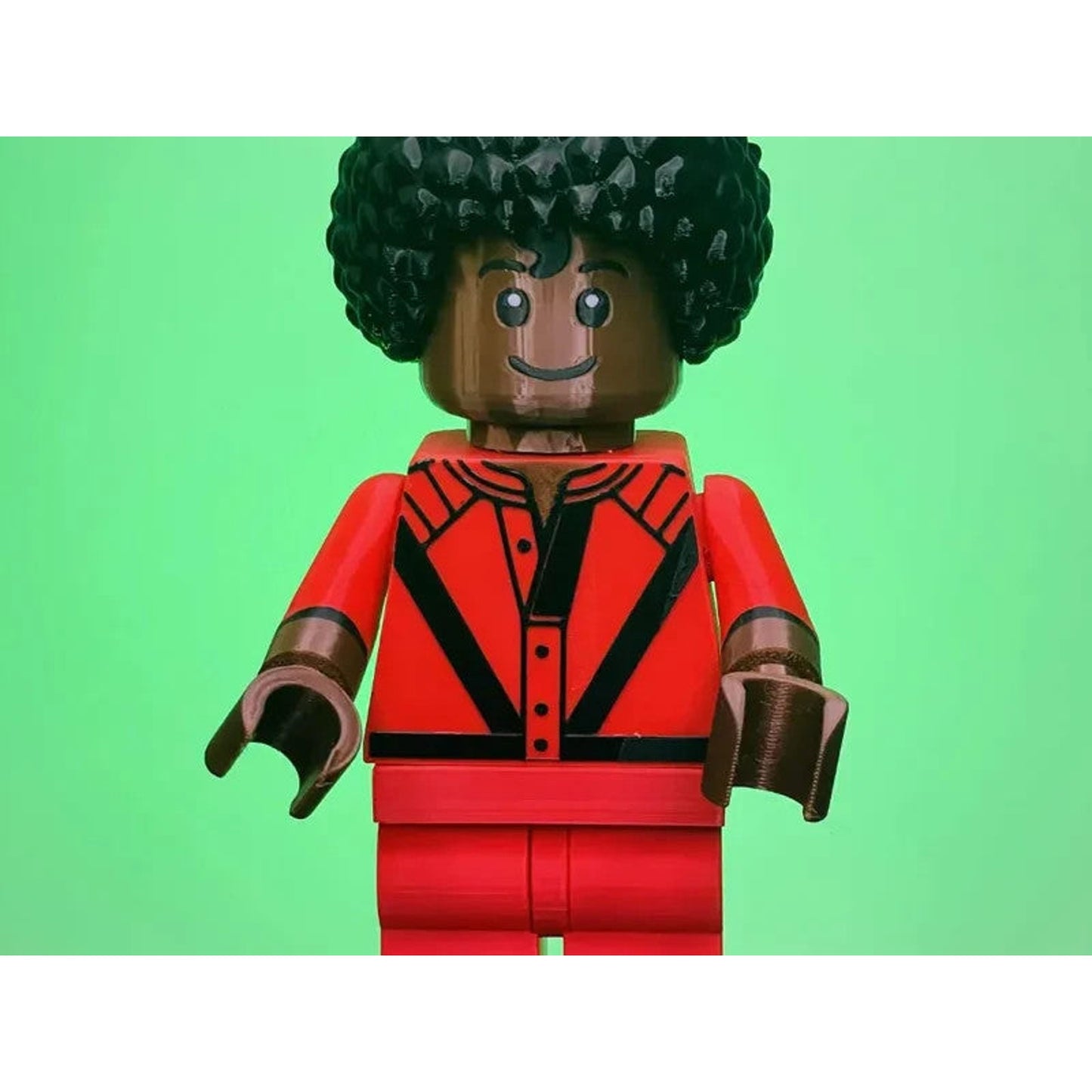 Michael Jackson Brick Figure 8 inches tall 3D Printed Lego Inspired