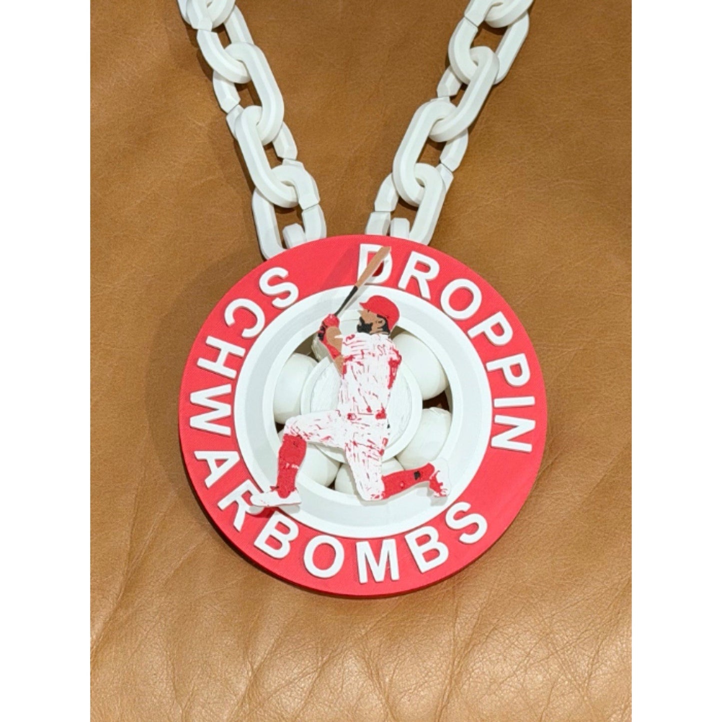 Dropping Schwarbombs Philadelphia Phillies Spinner Chain 