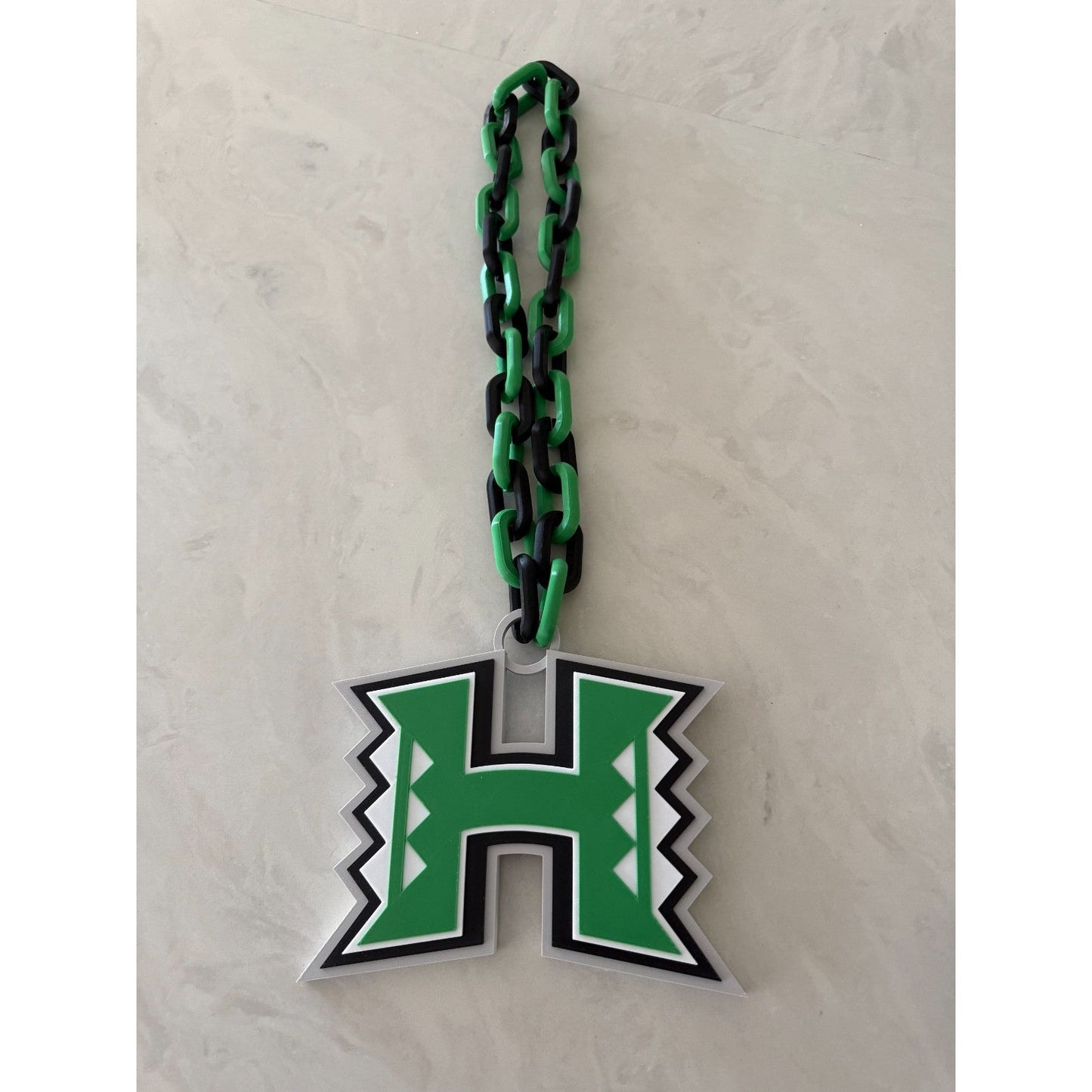 Hawaii Rainbow Warriors Oversized Necklace, Hype Chain