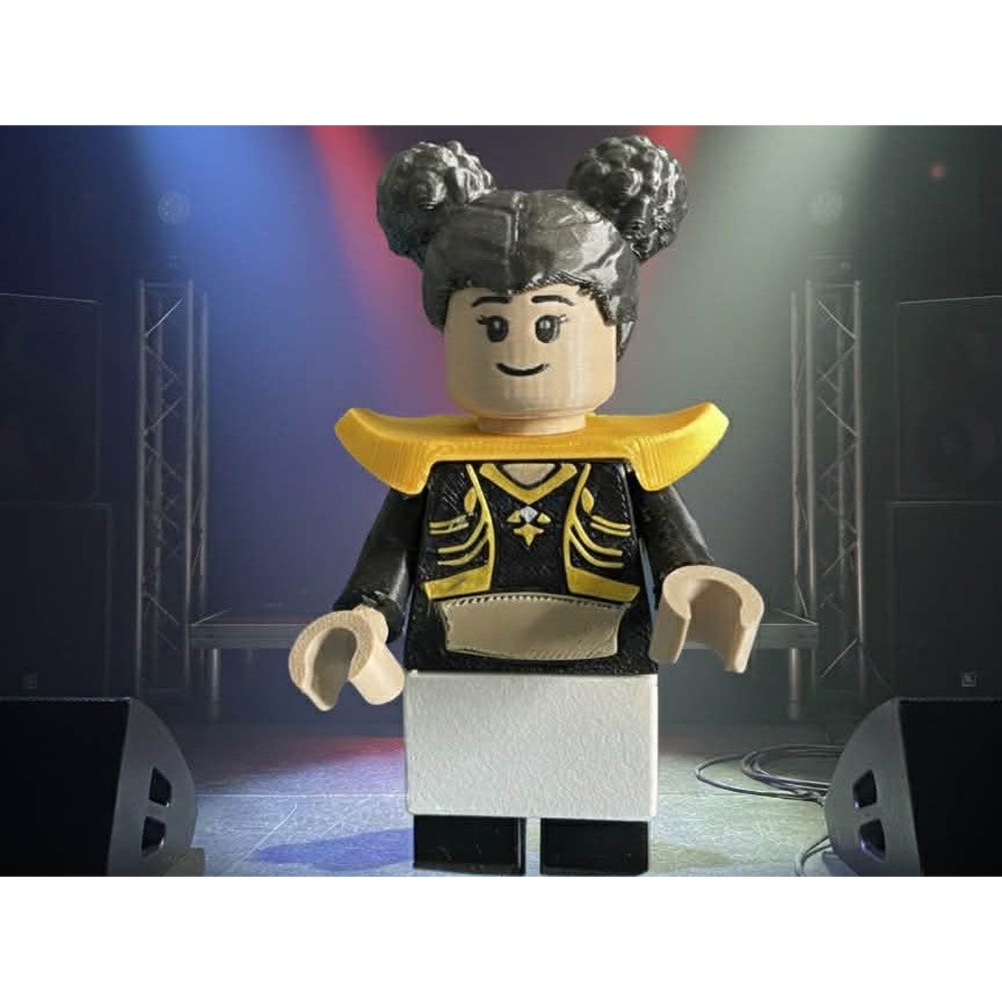 Zoey Brick Figure 8 inches tall 3D Printed Lego Inspired
