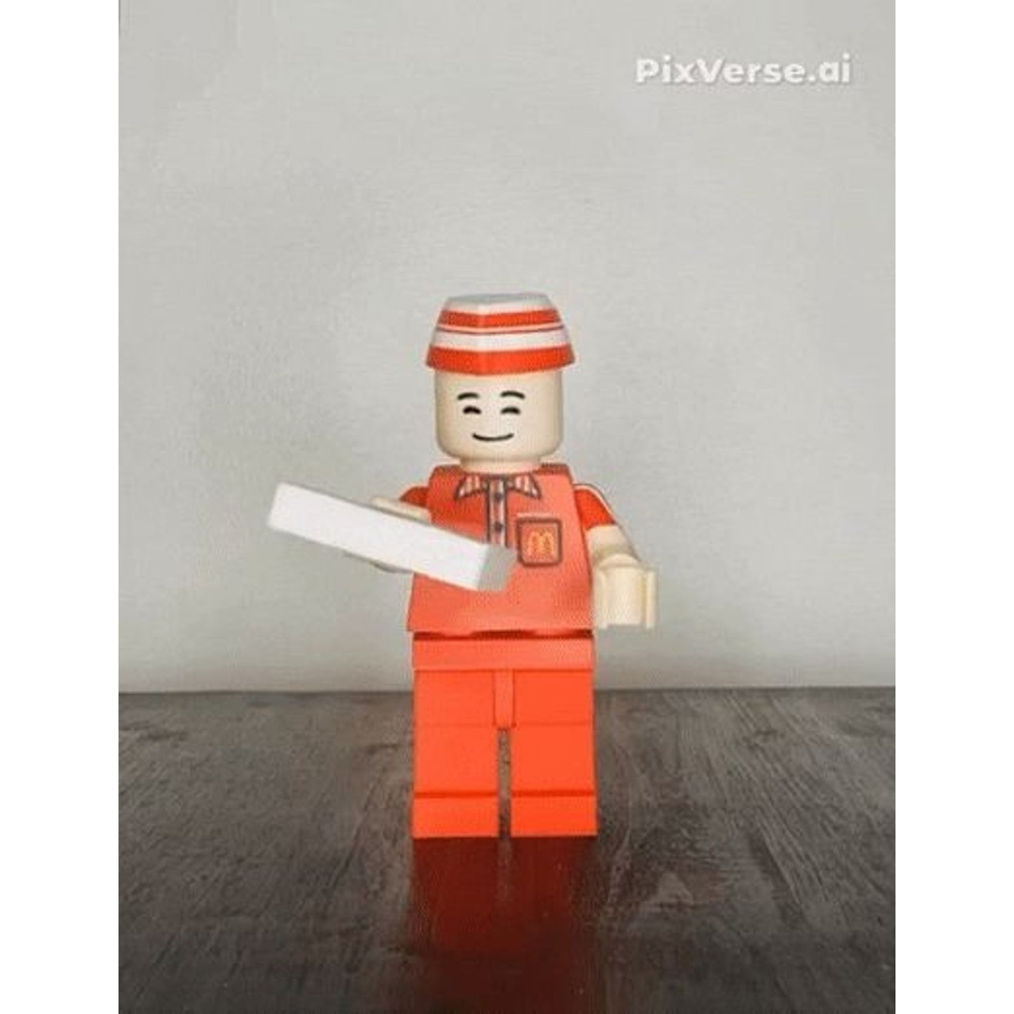 Vintage McDonalds Brick Figure 8 inches tall 3D Printed Lego Inspired