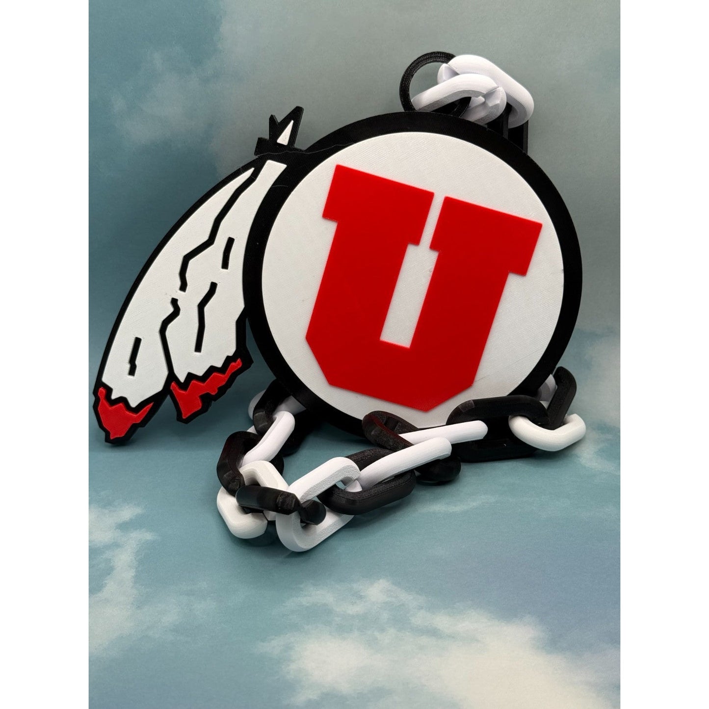 Utah Utes Oversized Pendant Fan Necklace, Imagine, then Do