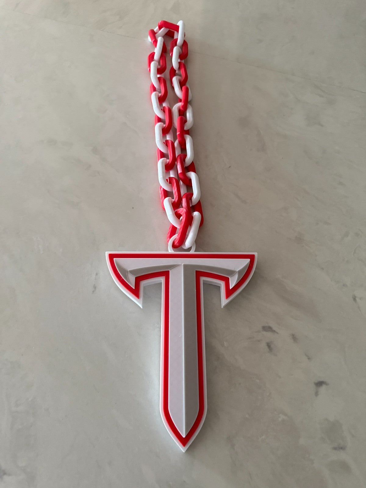 Troy Trojans Oversized Logo Necklace, Hype Chain "Trojans"