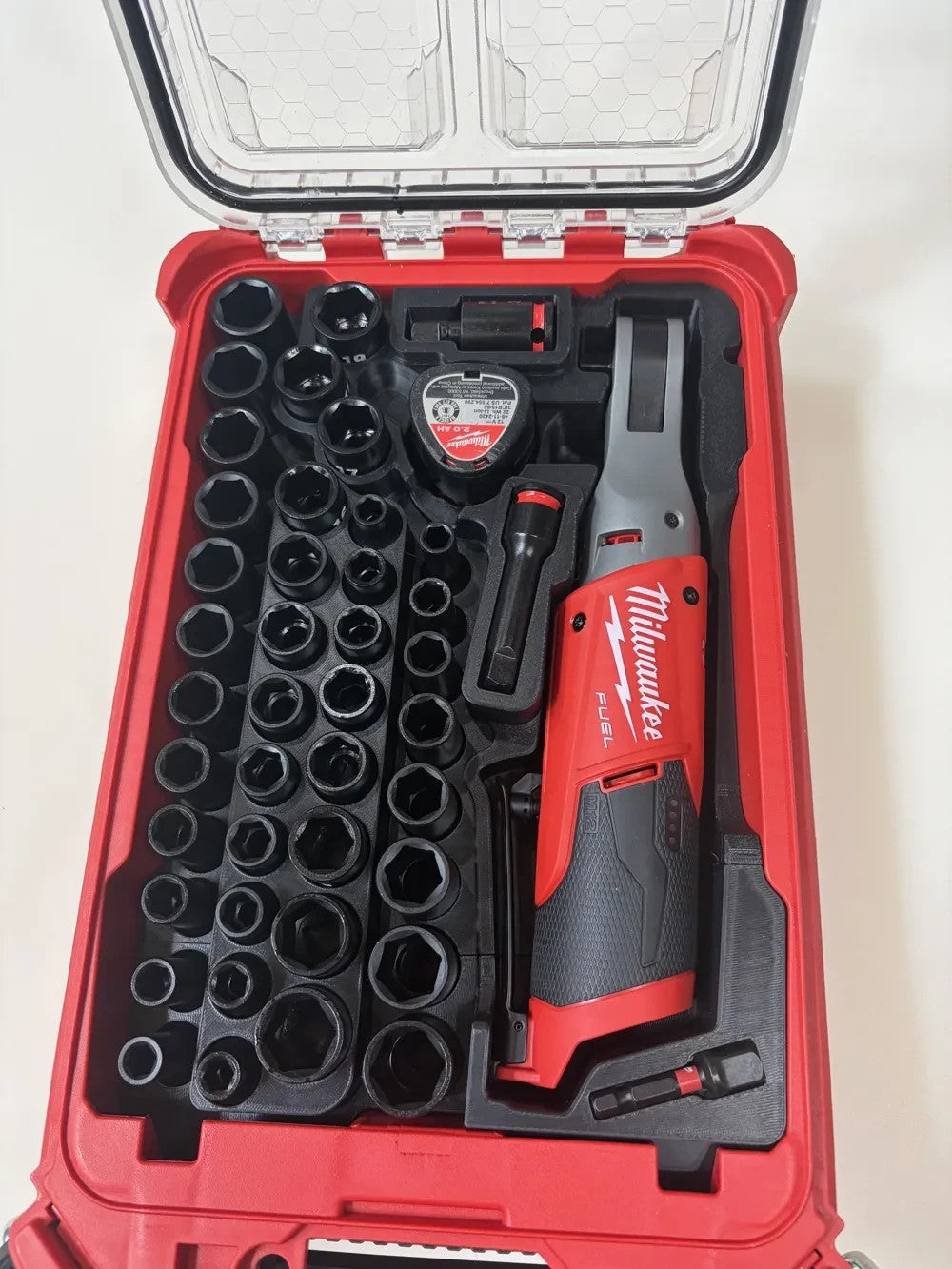 Milwaukee M12 FUEL 3/8 in HIGH SPEED Ratchet Impact Socket PACKOUT Insert Only