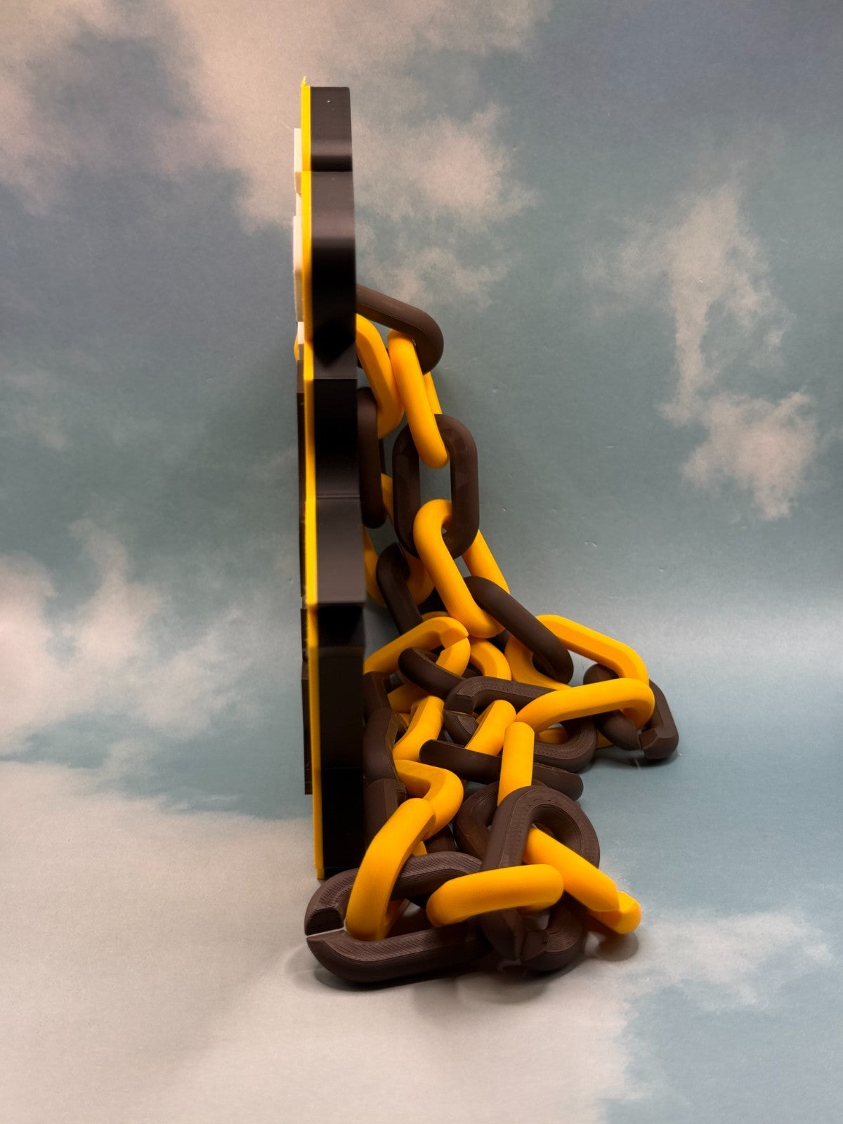 UMBC Retrievers Oversized Necklace, Hype Chain Logo Necklace 3D Printed Handmade