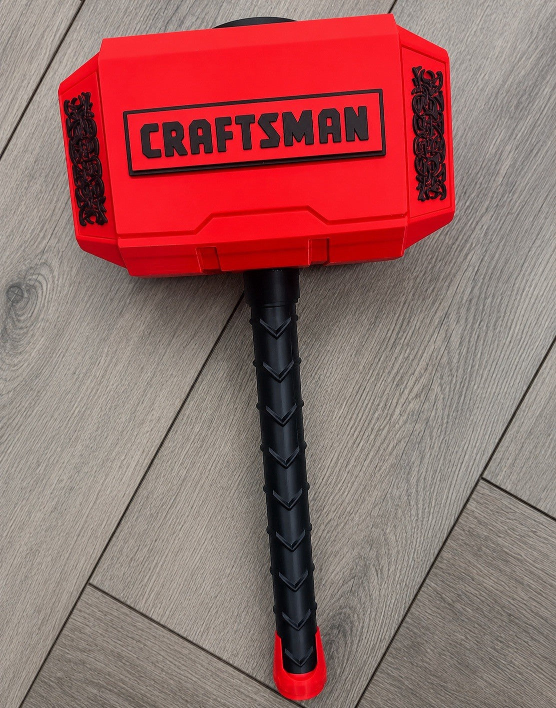 Craftsman Tools 13” Thor Mjolnir Hammer & Rock Unique Gifts Garage Shop Man Cave