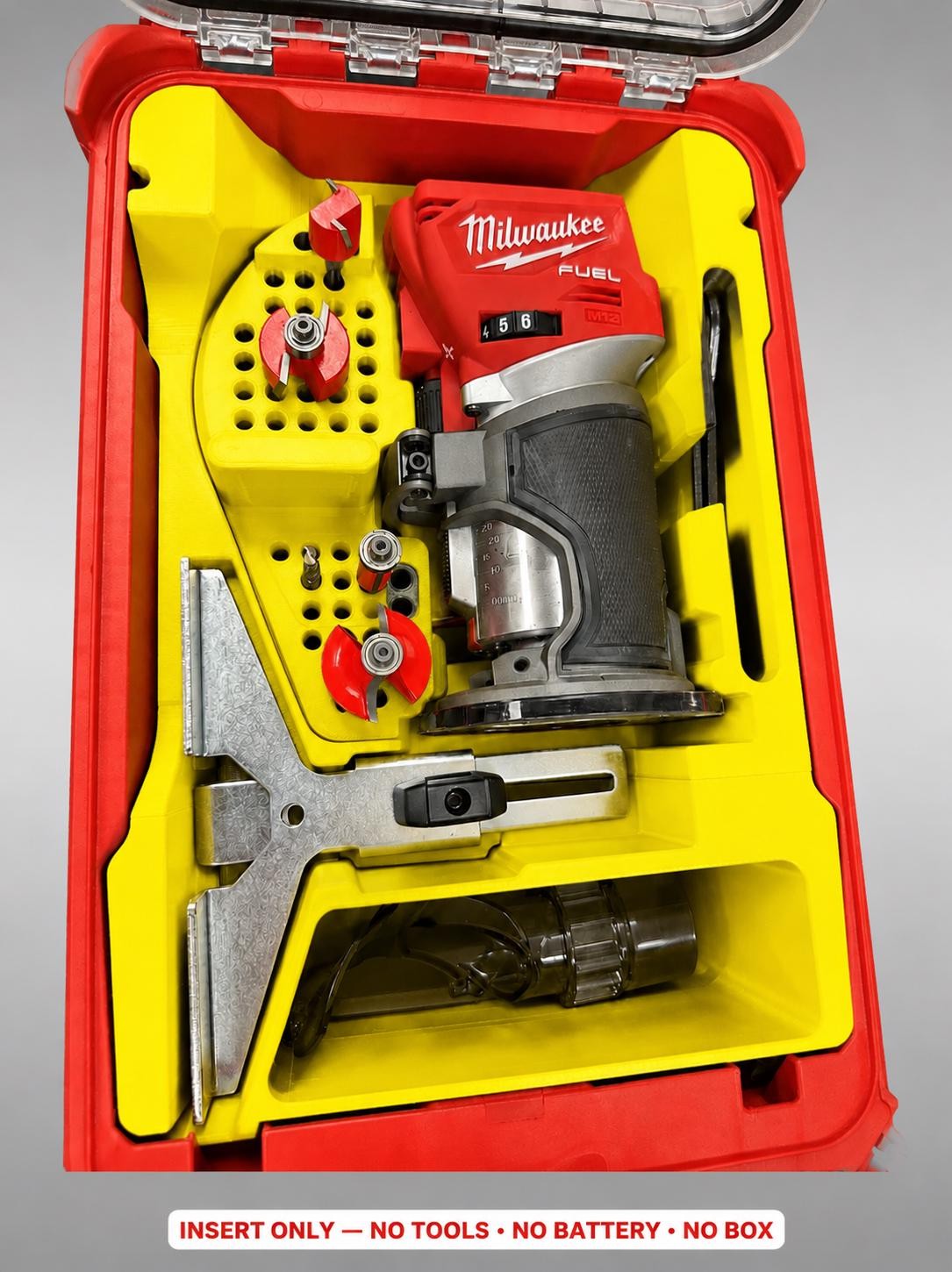 Milwaukee Packout Insert for M18 Fuel Compact Router | 3D Printed