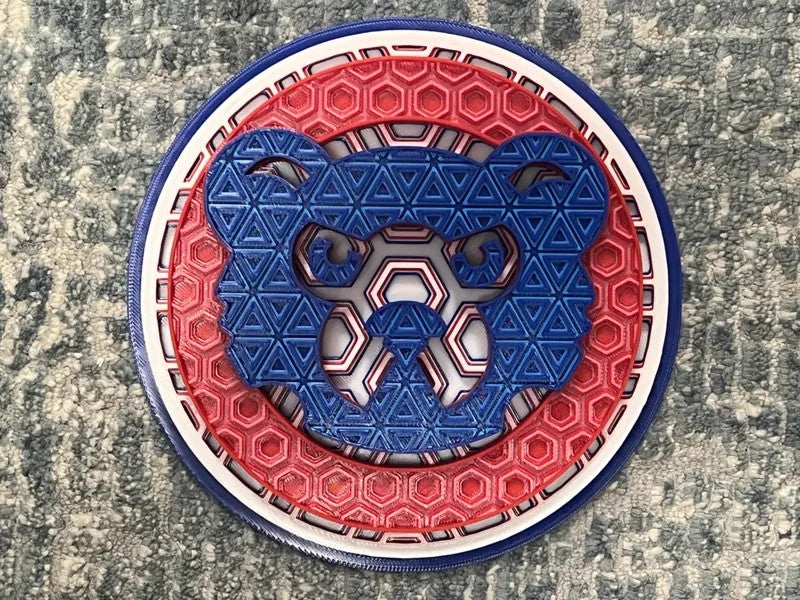 Chicago Cubs 94-96 Wall Art Or Display 3D printed Dimensional Mosaic