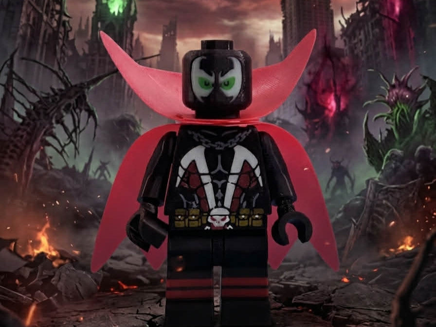 Spawn Figure 8 inches tall 3D Printed Lego Inspired