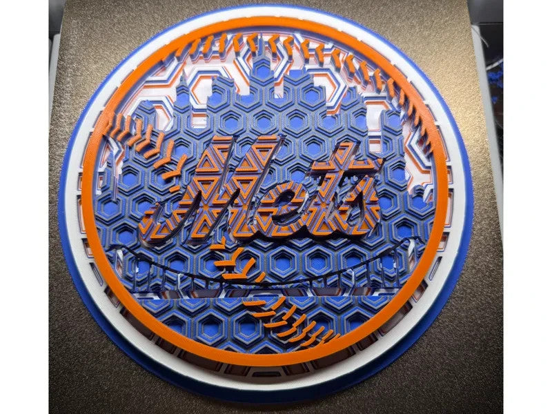 New York Mets Wall Art Or Display 3D printed Dimensional Mosaic