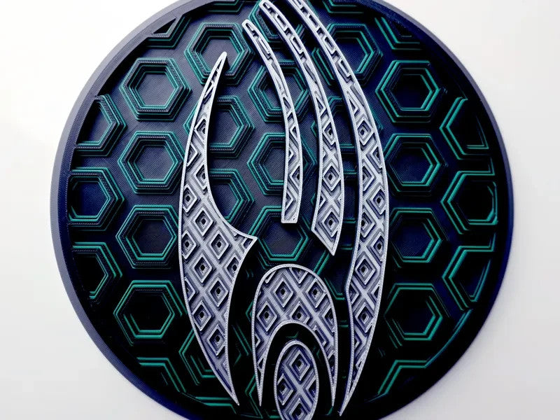 Borg Wall Art Or Display 3D printed Dimensional Mosaic