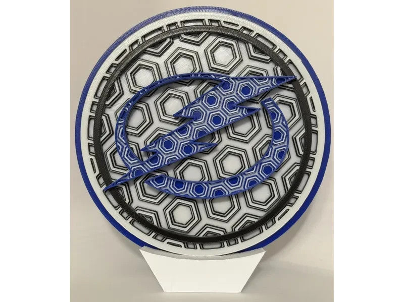 Tampa Bay Lightning Wall Art Or Display 3D printed Dimensional Mosaic