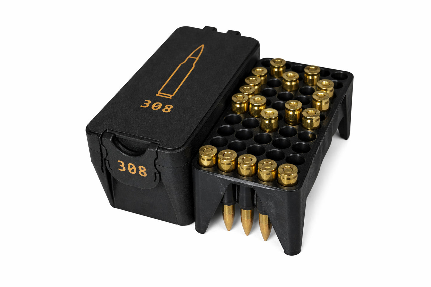 308 Win Ammo Box – 50 Rounds - Snap Close Storage Box | Fully Customizable