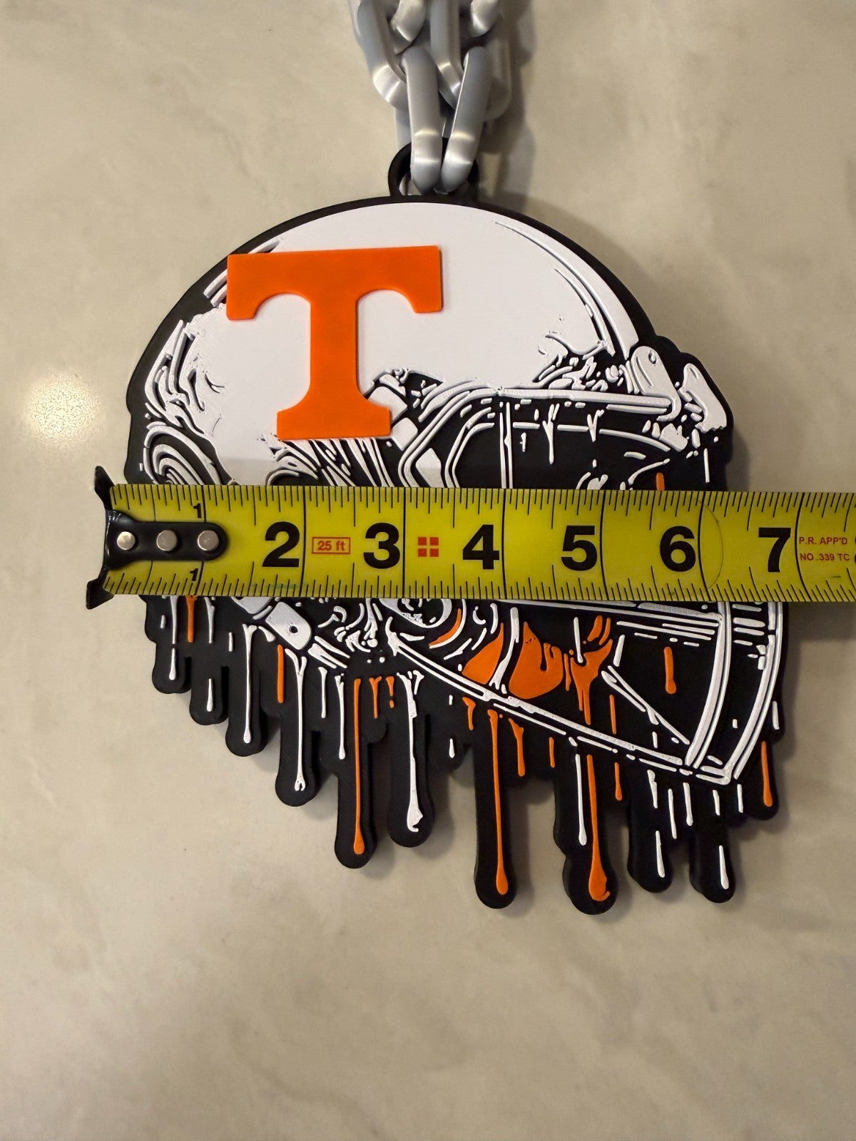 Tennessee Volunteers Oversized Helmet & Drip Hype Chain 'Go Vols' Handmade