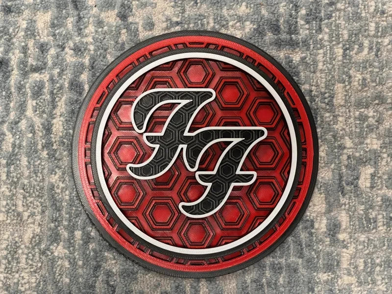 Foo Fighters Wall Art Or Display 3D printed Dimensional Mosaic