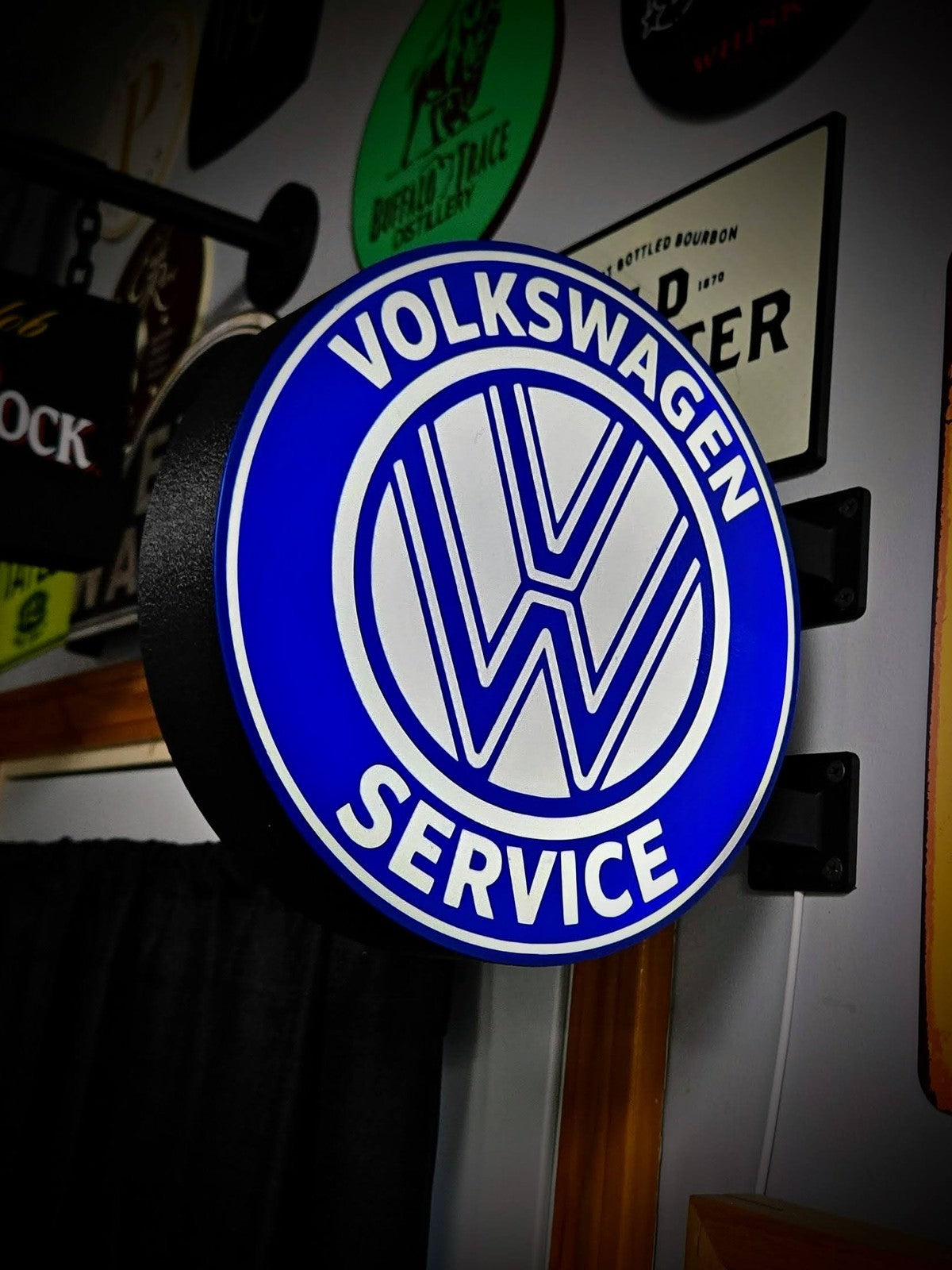 VOLKSWAGEN 12 Inch Light Box LED Sign 3D Printed Wall Decor Man Cave Garage