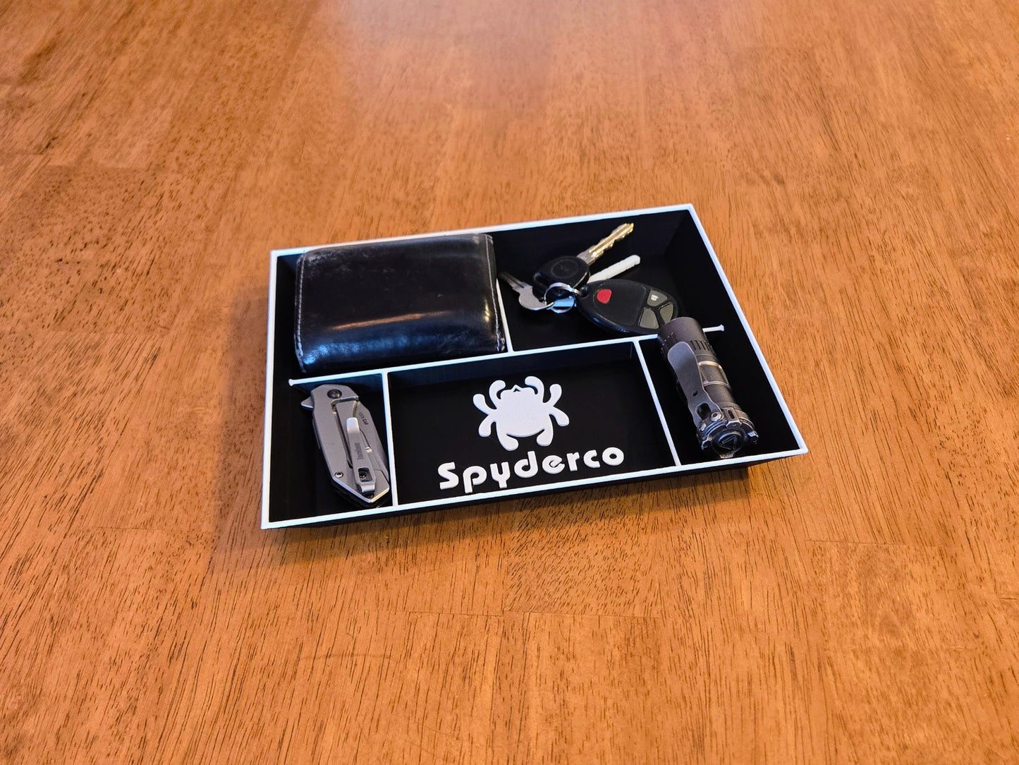 Spyderco EDC Dump Tray 3D Printed Valet Desk Organizer Nightstand Catchall