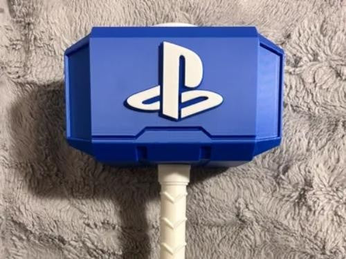 Video Games Playstation Themed Mjolnir Thor's Hammer