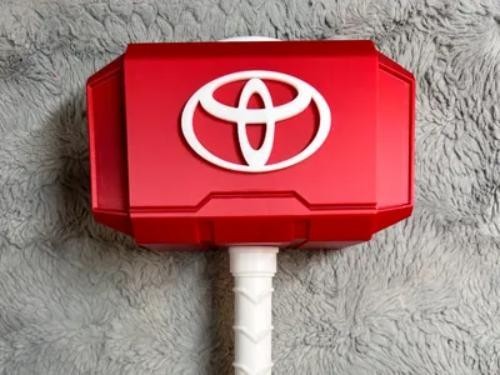 Car Toyota themed Mjolnir Thor's Hammer