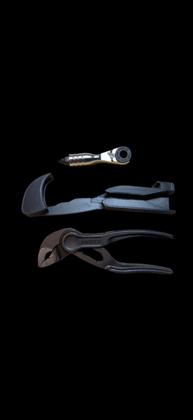 XS Knipex Cobra + 711L Mini Ratchet holder