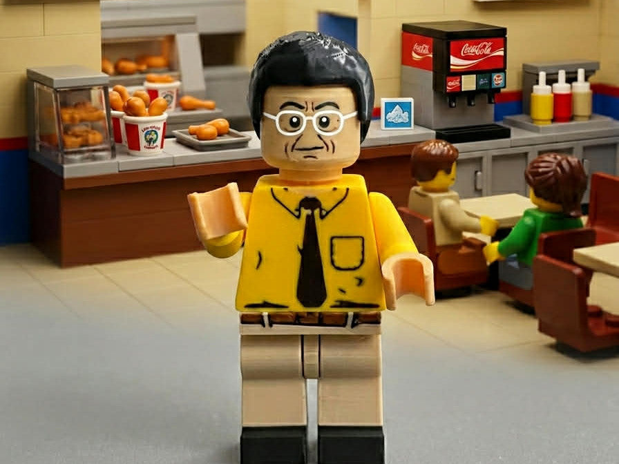 Gus Fring Brick Figure 8 inches tall 3D Printed Lego Inspired