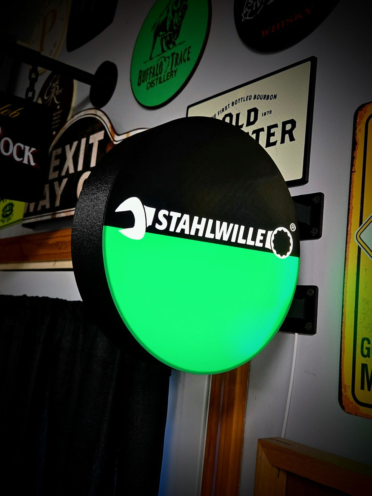 STAHLWILLE TOOLS 12 Inch Light Box LED Sign 3D Printed Wall Decor Man Cave
