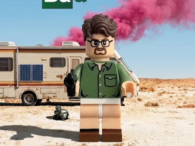 Walter White 8 inches tall 3D Printed Lego Inspired