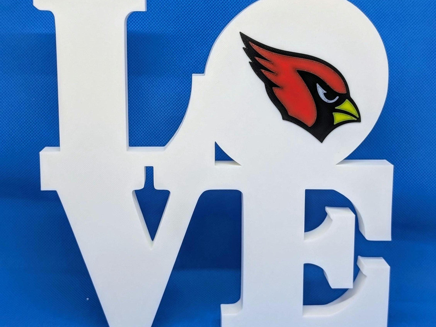 Arizona Cardinals Love Park Sign - LOVE Statue 3D Printed Wall Sign
