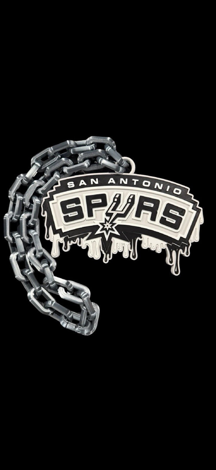 San Antonio Spurs Logo Dripping Pendant