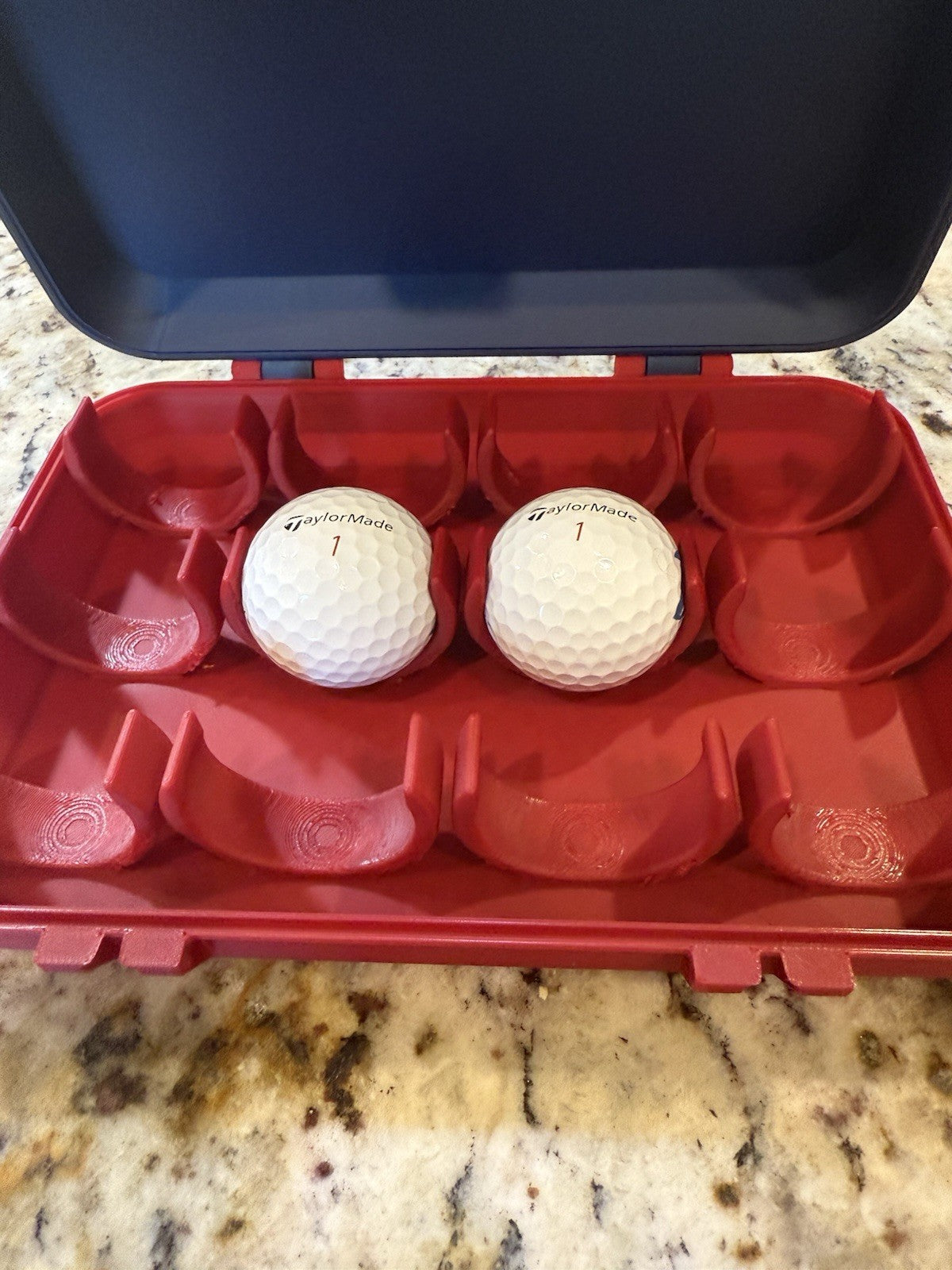 Boston Red Sox golf ball box 3d printed Fits 12 golf balls. Balls not included