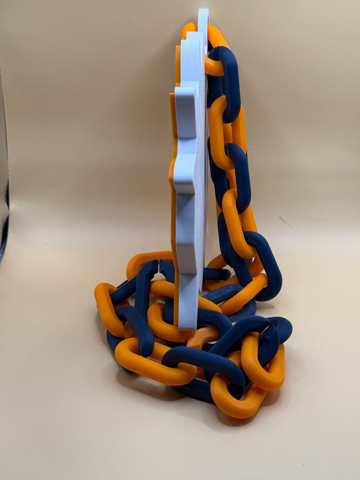 Connecticut Sun Oversized Necklace, Hype Turnover Chain WNBA HandMade 3D Printed