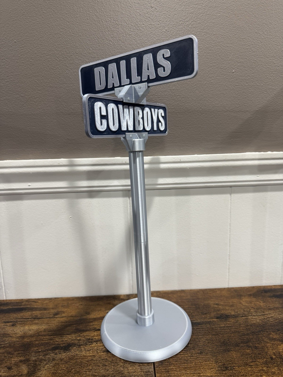 Dallas Cowboys Street Sign Office Man Cave Sports Memorabilia Shelf Decor