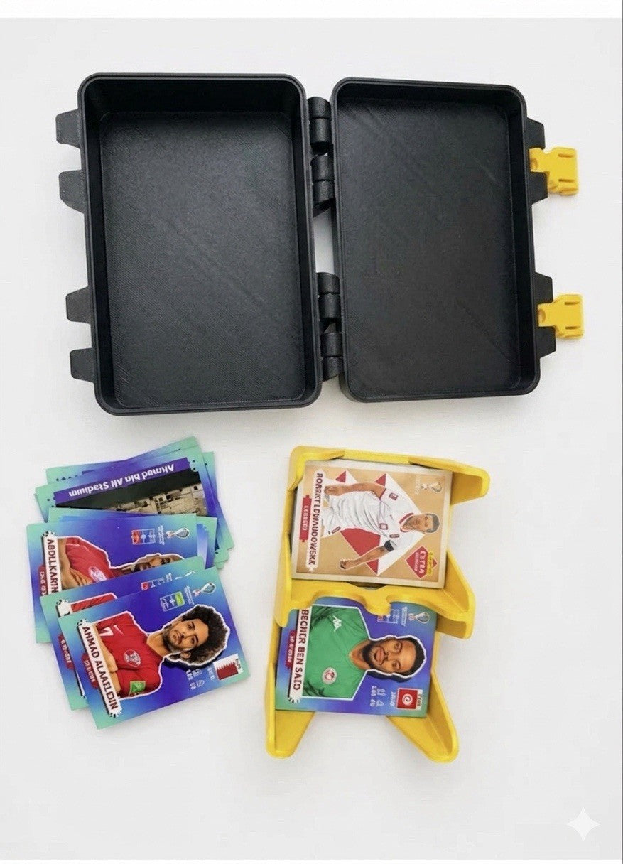 FIFA Soccer Sticker Organizer Panini Album Case Holds 250 Cards 3D Print Black