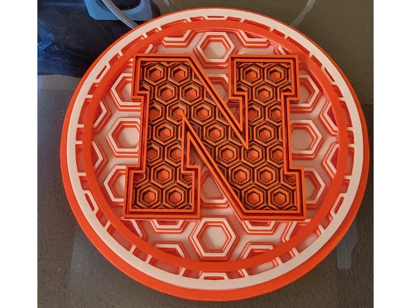 Nebraska Cornhuskers Wall Art Or Display 3D printed Dimensional Mosaic