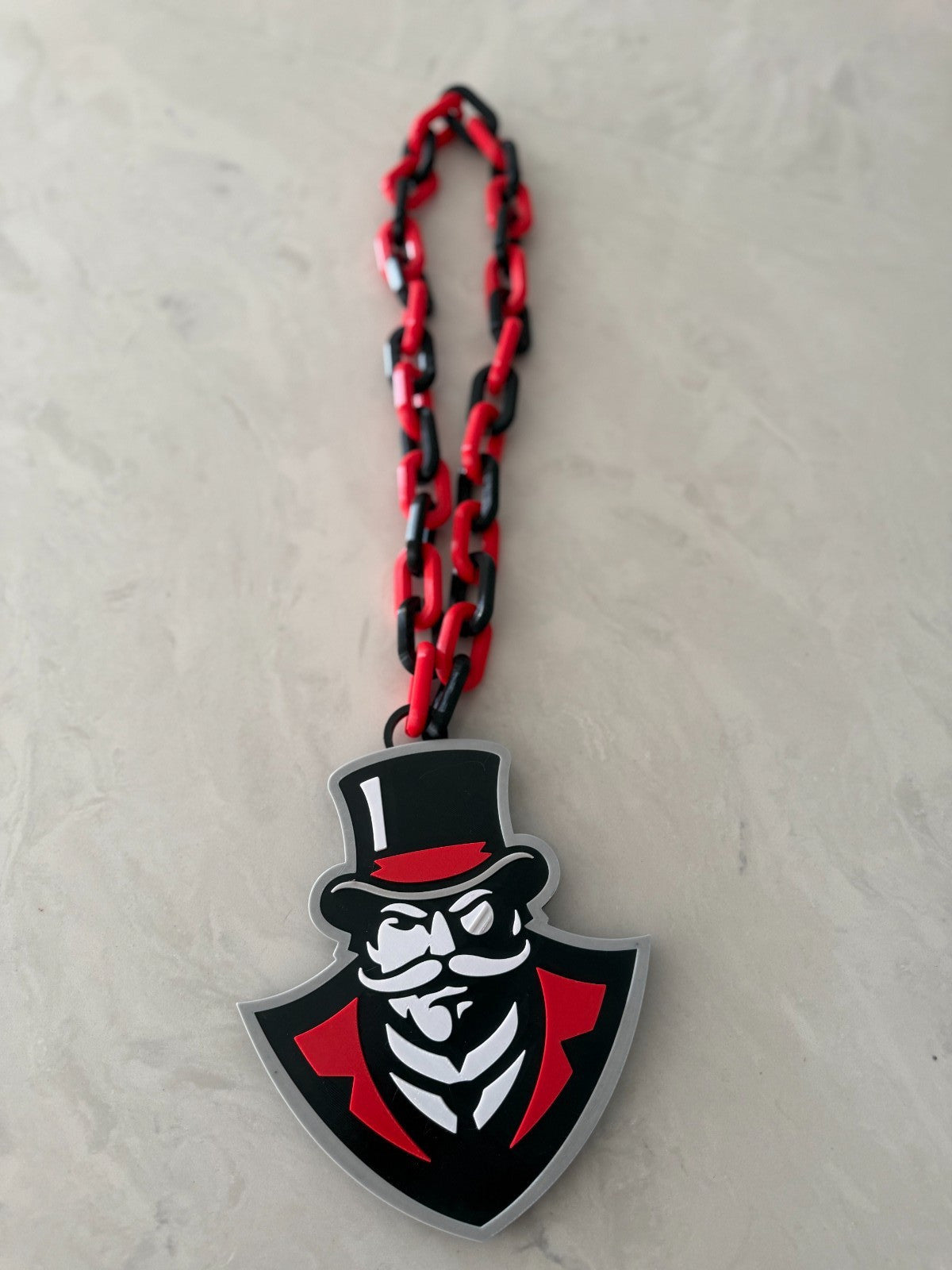 Austin Peay Governors Oversized Necklace, Fan Hype Chain, Let's Go Peay!