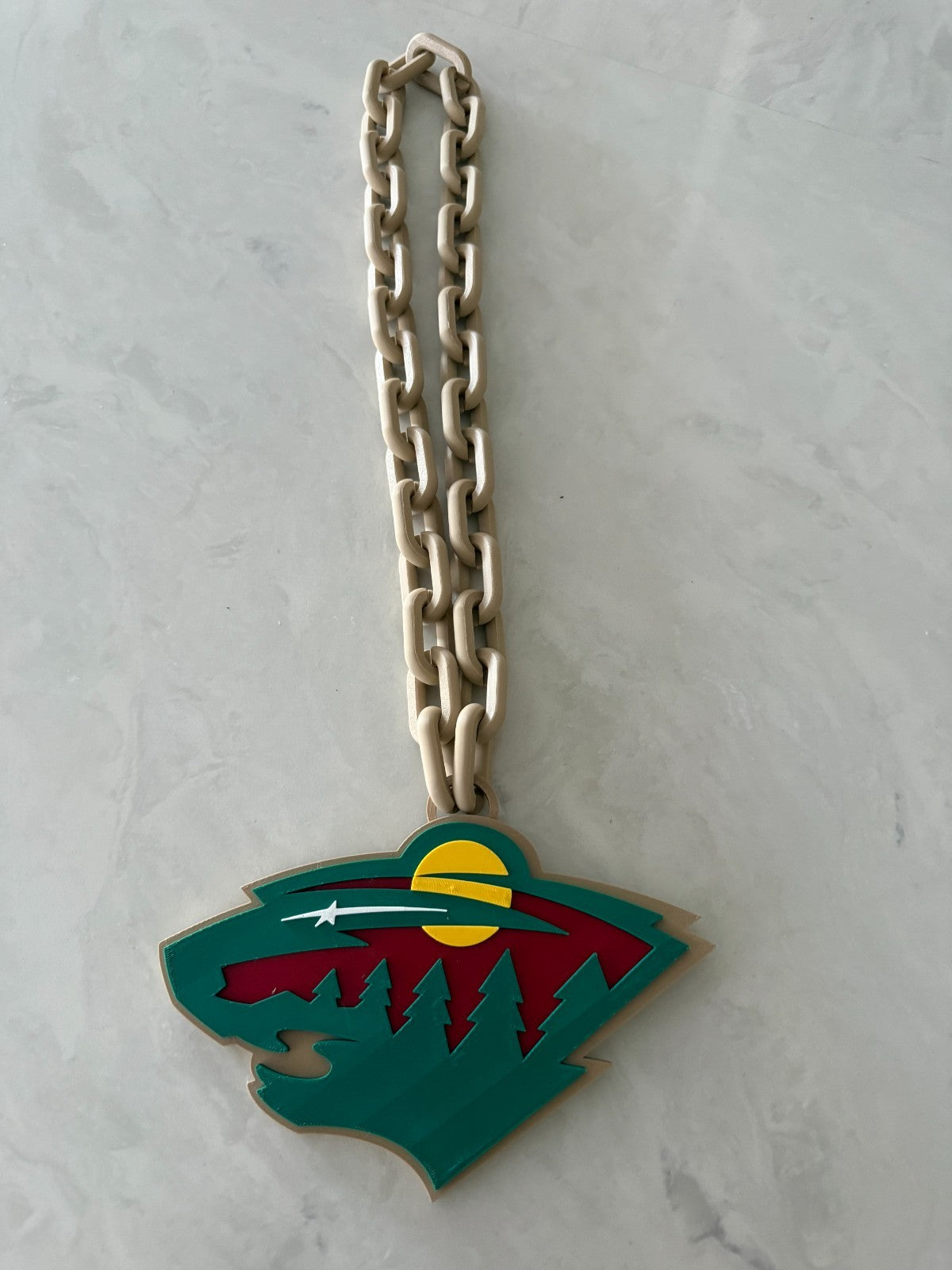 Minnesota Wild Oversized Fan Necklace, Hype Chain